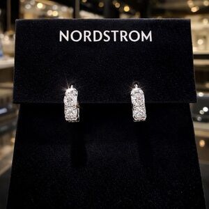 🌸NORDSTROM Earrings layered in platinum NWT